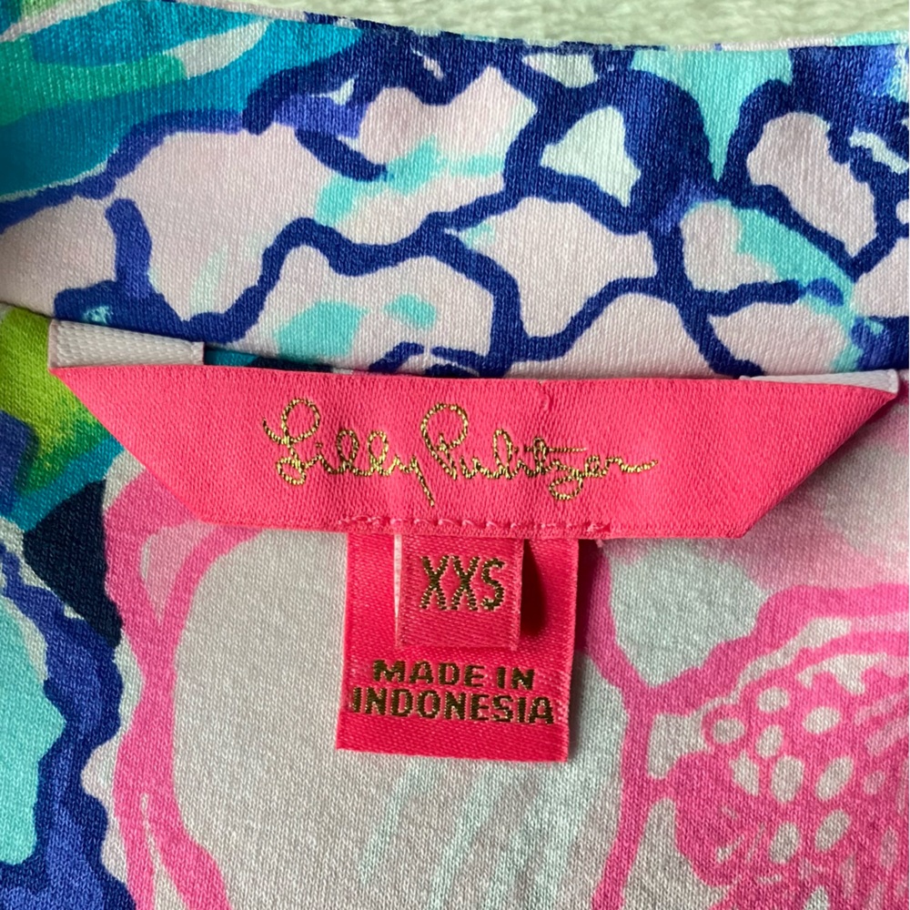 Lilly Pulitzer Martinique Tiered Maxi Dress Long Sleeve Hey Hey Bouquet XXS - Picture 11 of 16